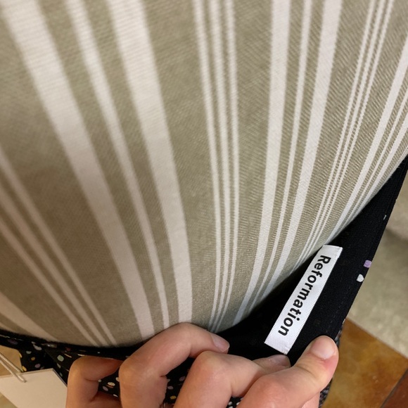 NWT REFORMATION Polka Dotted Boho Wrap Mini Dress - Picture 3 of 8